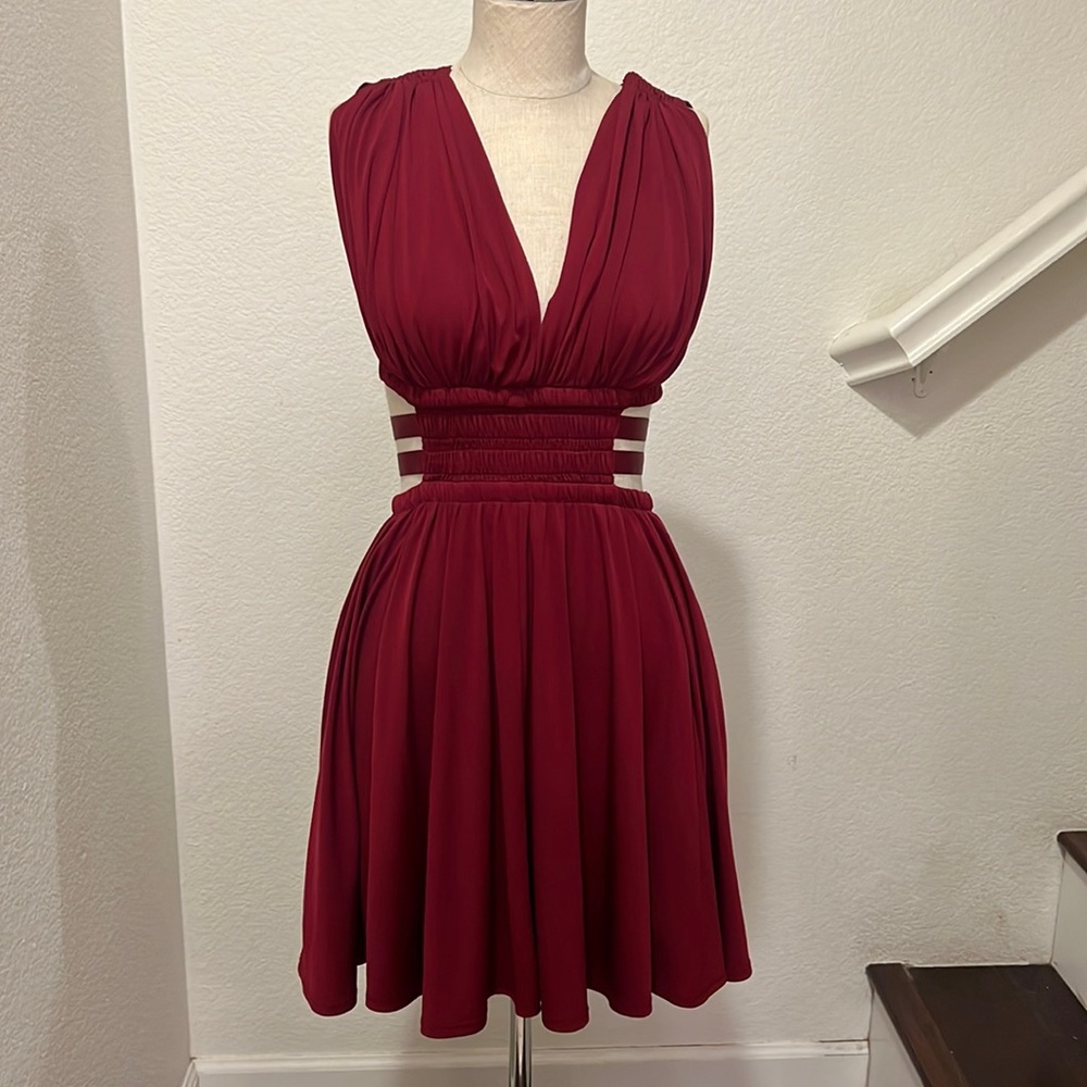 Express Burgundy dress size small